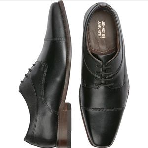 Johnston & Murphy Archer Cap Toe Oxford, Black